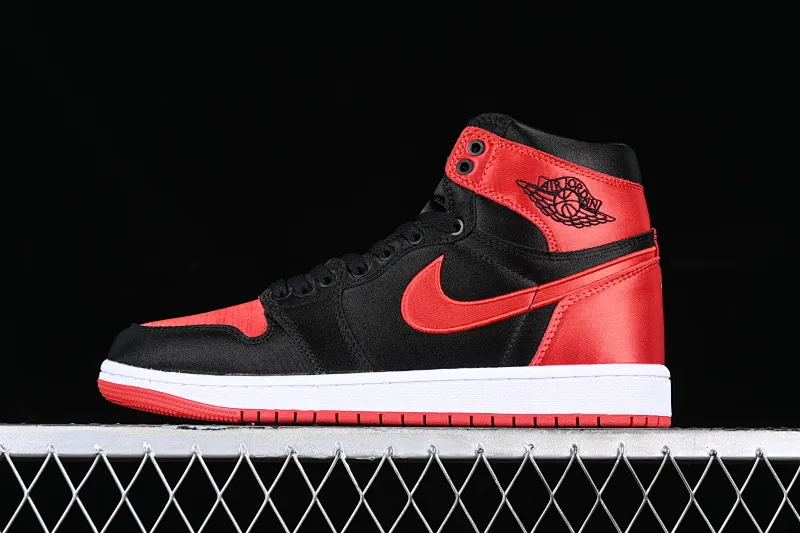 All categories Air Jordan Jordan series basketball shoes Air Jordan 1 High Z version Air Jordan 1 High OG "Satin Bred" AJ1 Joe 1 silk forbidden wear FD4810-061